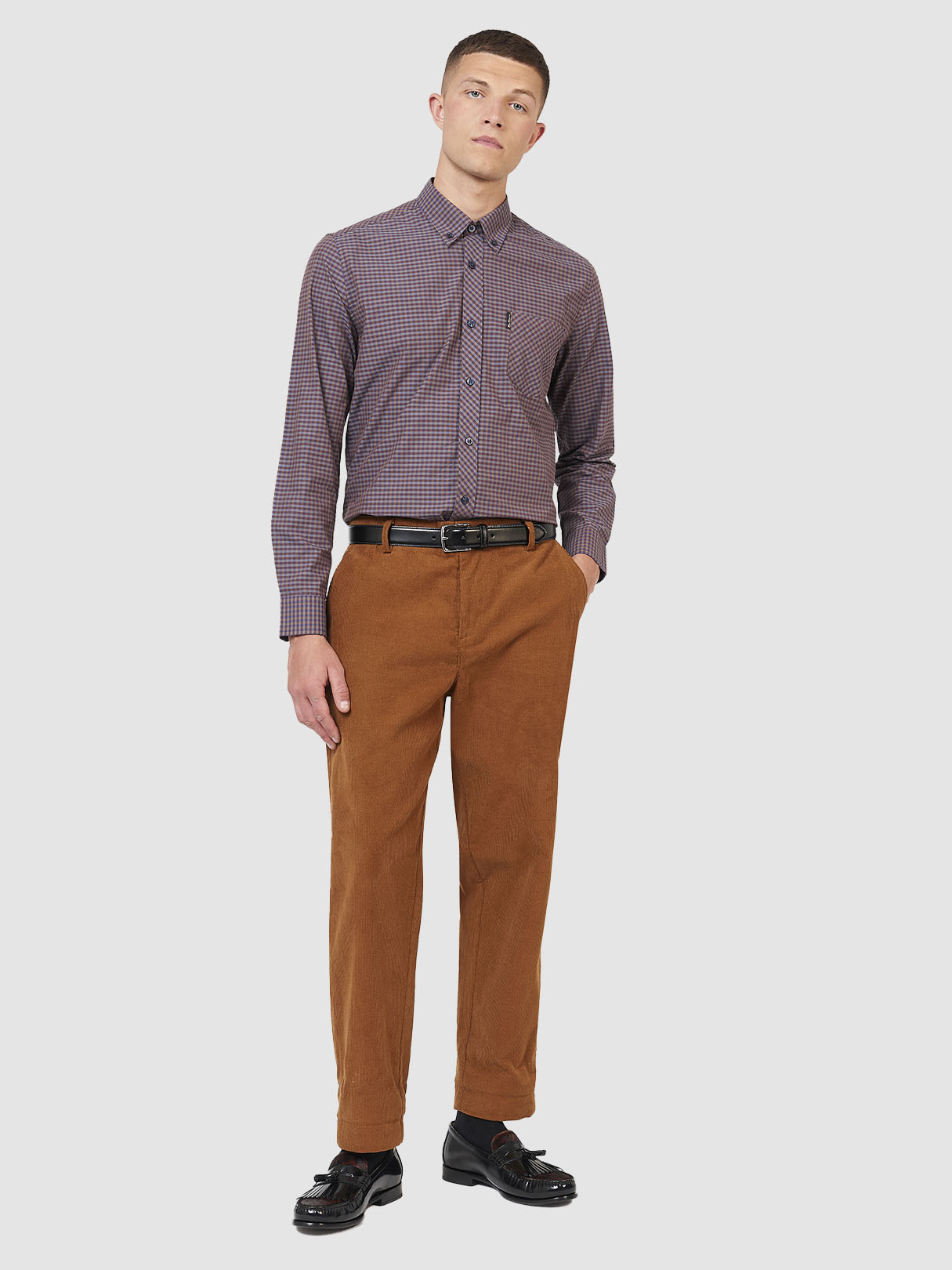 Camisa de Cuadros Gingham Manga Larga - Imagen 5