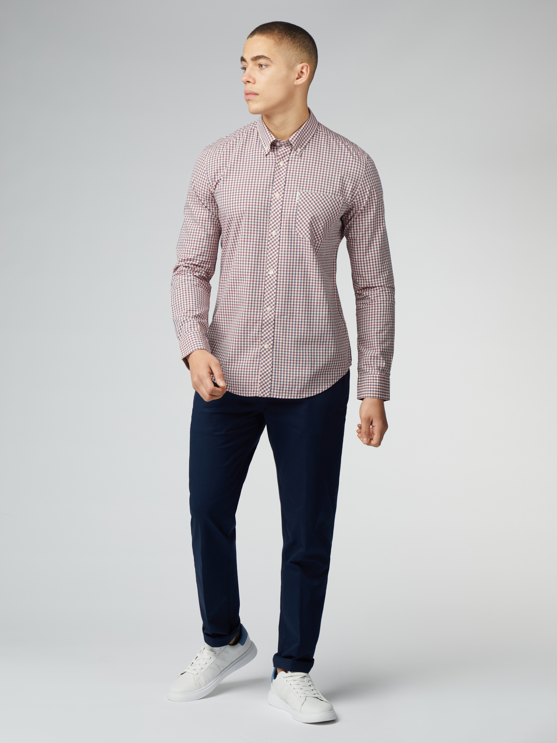 Camisa de Cuadros Gingham Manga Larga - Imagen 2