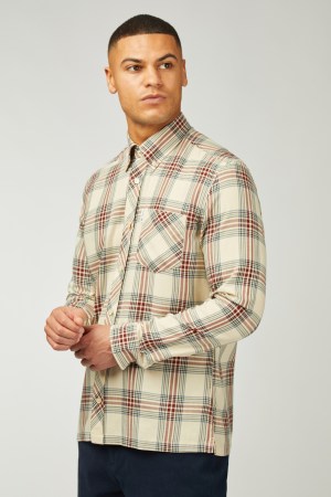 Camisa Manga Larga Red de Cuadros