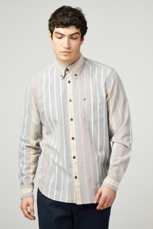 Camisa Manga Larga Rayas Variadas