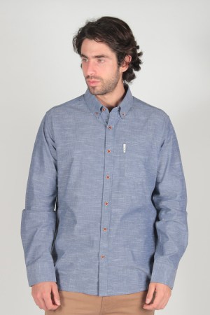 Camisa Casual Oxford Manga Larga