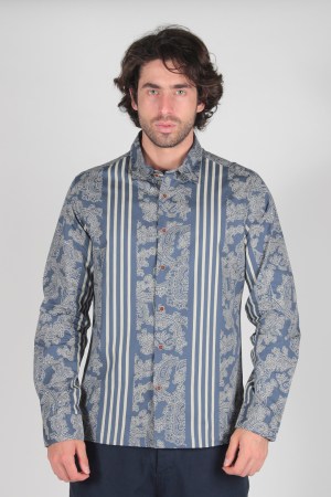 Camisa Raya Estampada Paisley Manga Larga