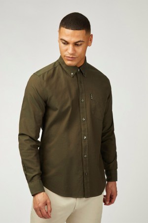 Camisa Casual Oxford, Manga Larga