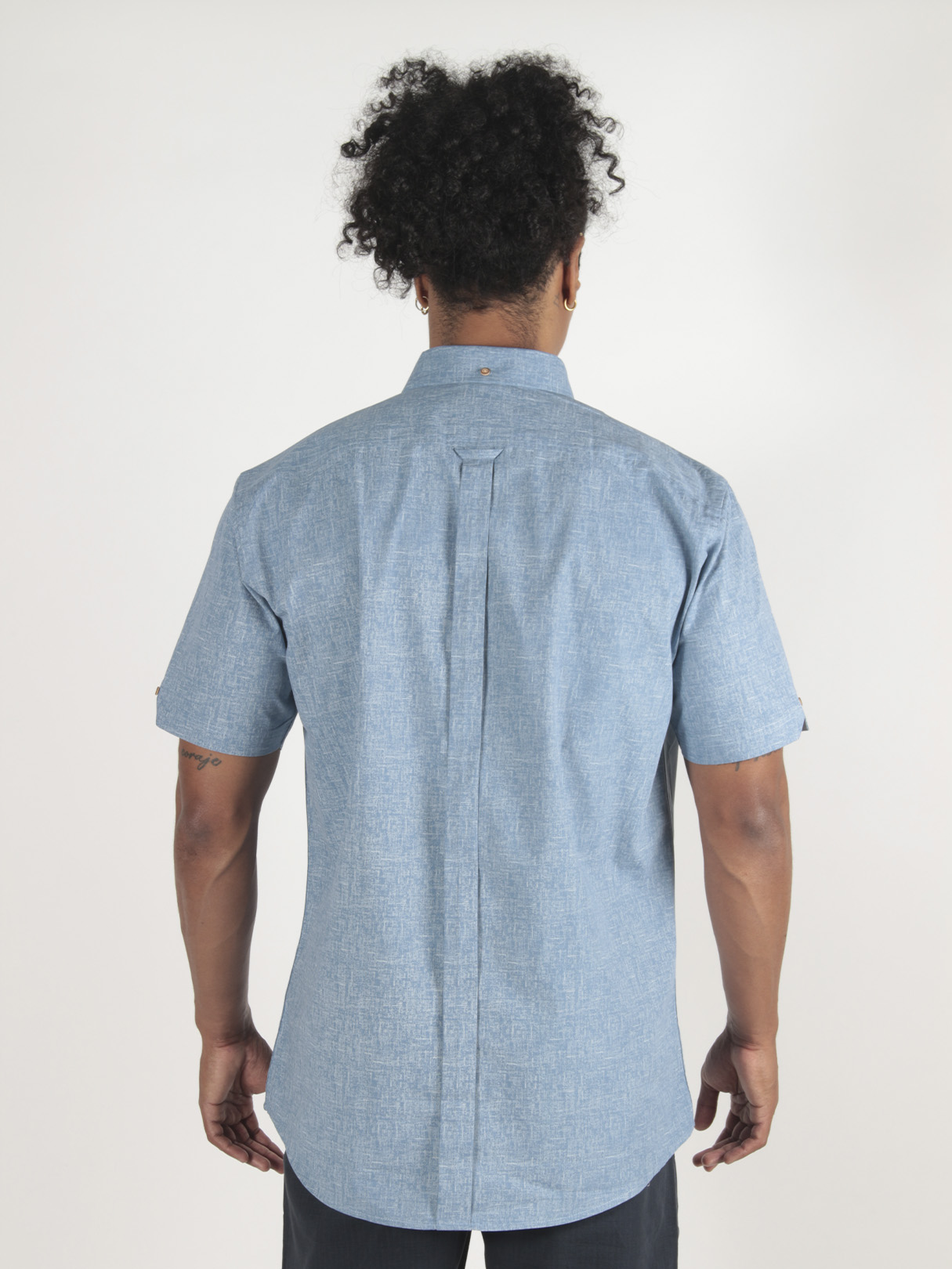 Chambray Camiseta Mezclilla Camisa Chambray Camisa Manga Larga