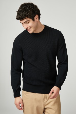 Suéter Cuello Redondo Delantero Texturizado