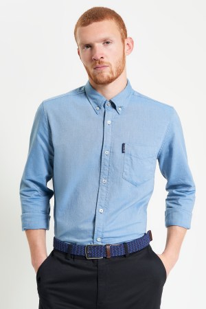 Camisa Casual Oxford Manga Larga