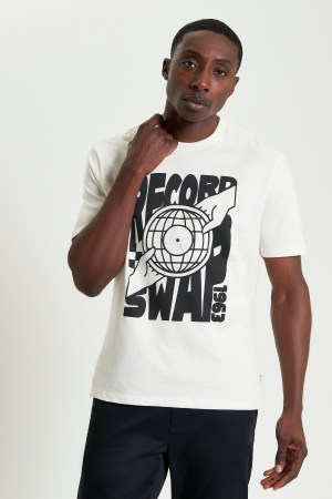 Playera Estampada Record Swap