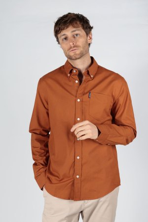 Camisa Casual Oxford Manga Larga