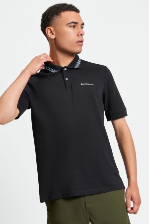 Polo Piqué Cuello Estampado