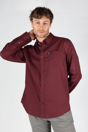 Camisa Casual Oxford Manga Larga