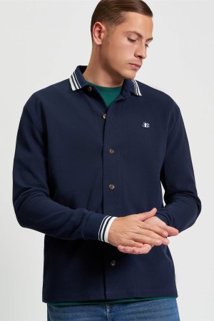 Polo Piqué de Manga Larga con Punta